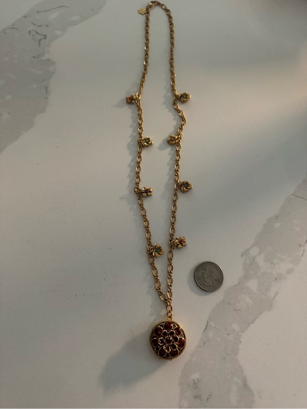Joan Rivers Victorian Language of Flowers Necklace